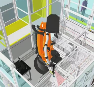 3DVISION vezérelt automatizált rakomány a főtengely munkadarabok